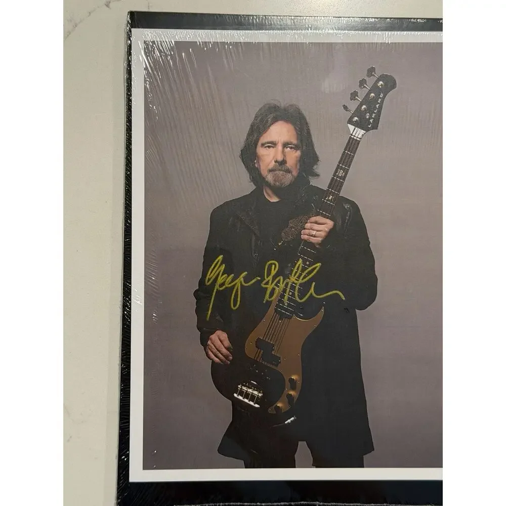 GEEZER BUTLER BLACK SABBATH X GOLDMINE BUNDLE HAND SIGNED 50/200 8”x10” IN HAND